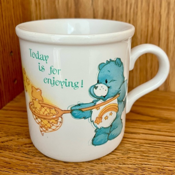 Care Bears Other - 1980s Collectible Care Bears Coffee Mug Friend Bear and Wish Bear